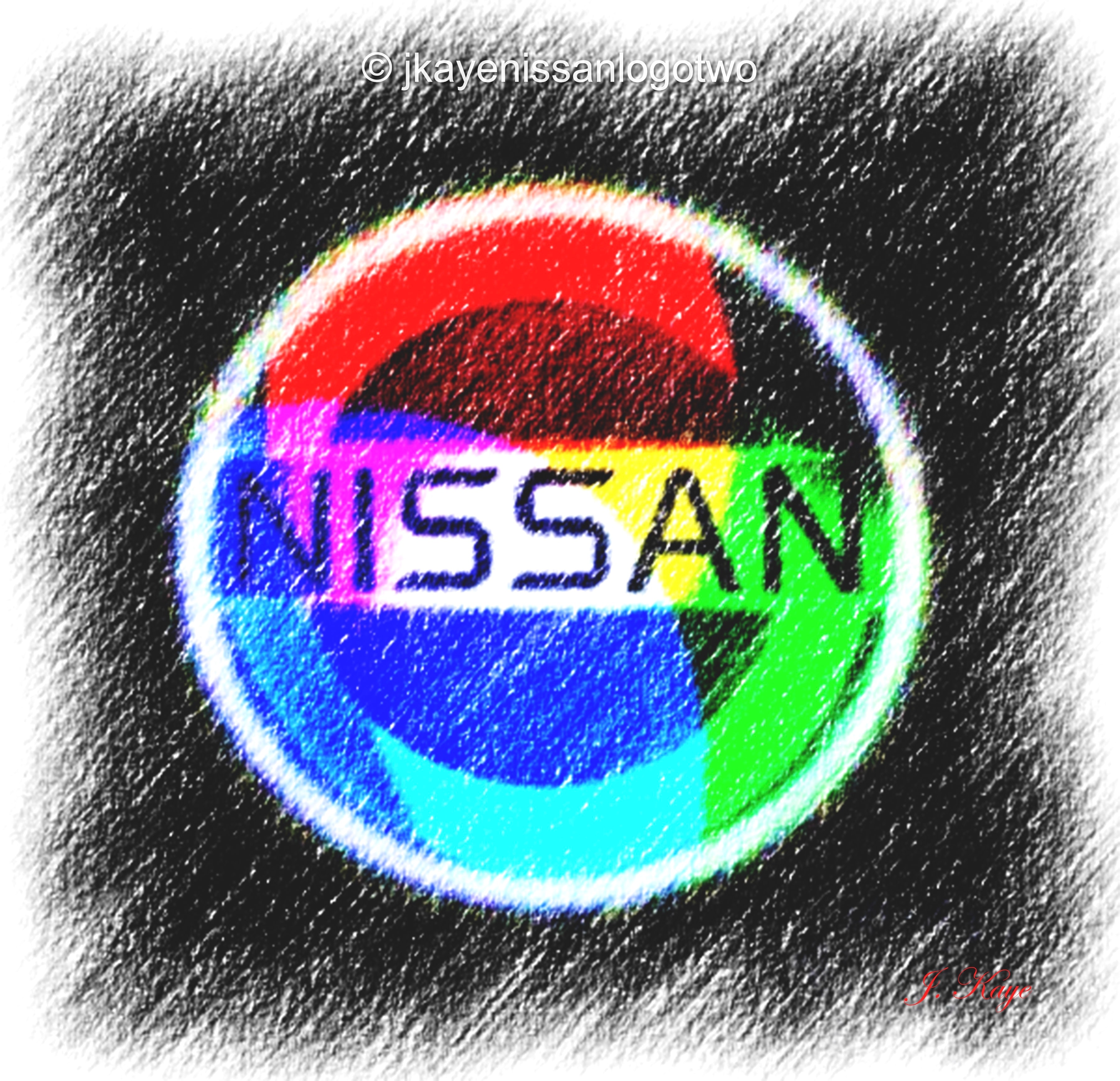 Nissan Logo — Rainbow