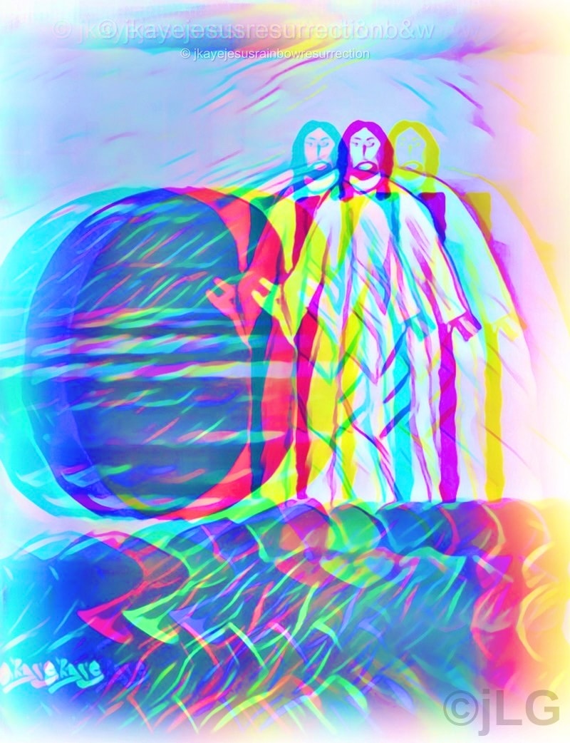 Jesus Rainbow Resurrection